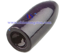 colored tungsten worm weight